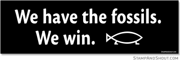 we have the fossils, we win